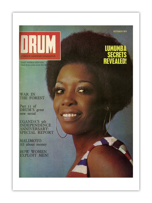 East Africa Drum Magazine cover, October 1971 – archival poster print