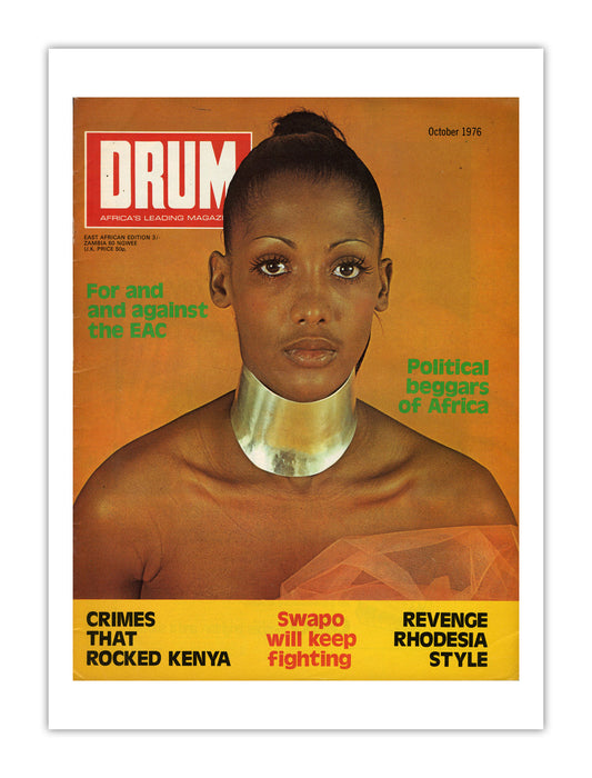 East Africa Drum Magazine cover, October 1976 – archival poster print