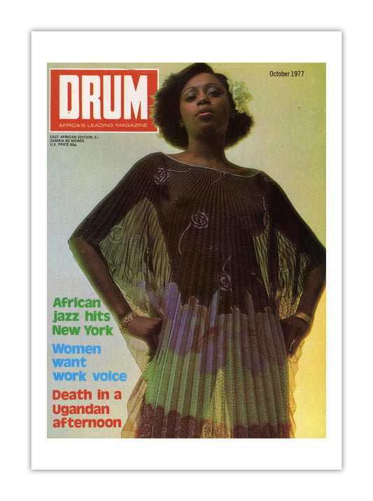 East Africa Drum Magazine cover, October 1977 – archival poster print