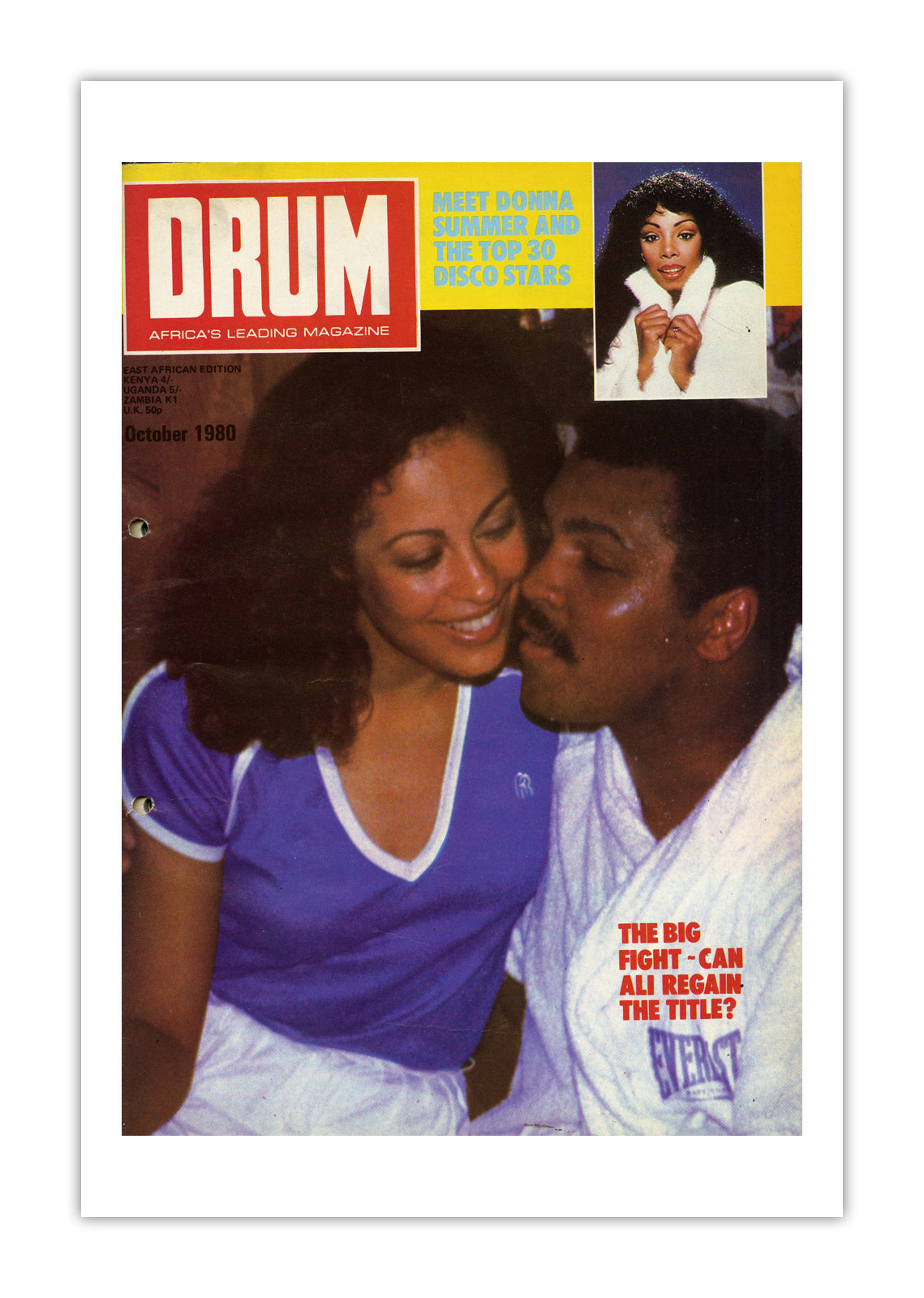 East Africa Drum Magazine cover, October 1980 – archival poster print