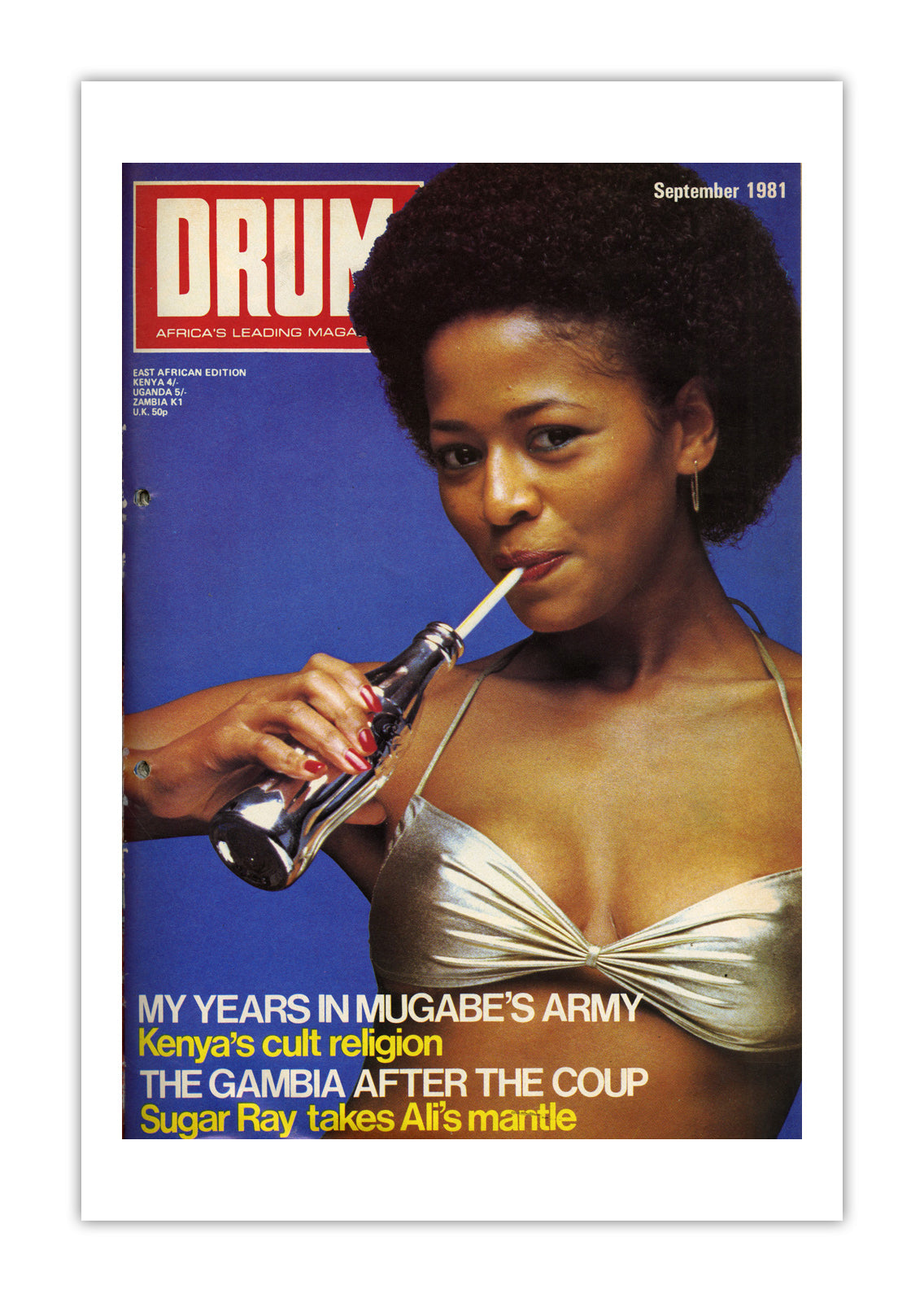 East Africa Drum Magazine cover, September 1981 – archival poster print