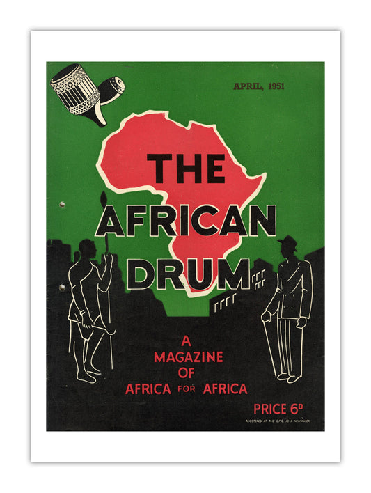 South Africa Drum Magazine cover, April 1951 – archival poster print