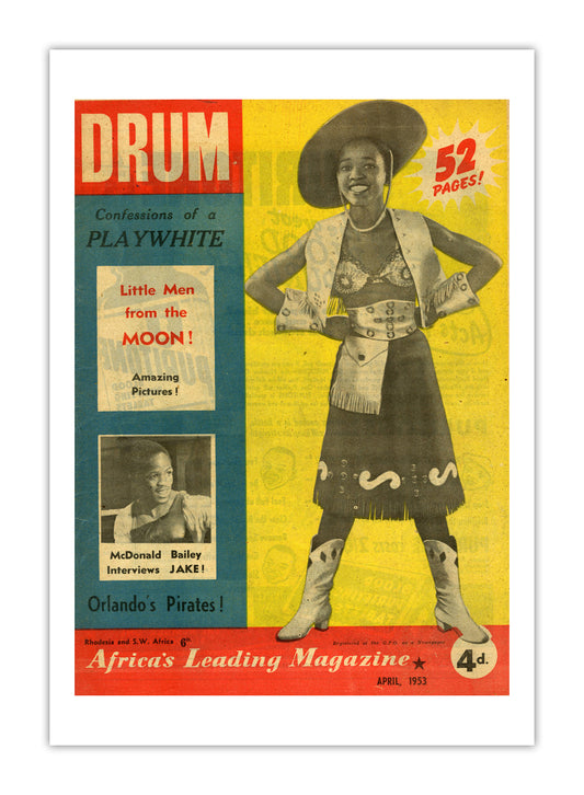 South Africa Drum Magazine cover, April 1953 – archival poster print