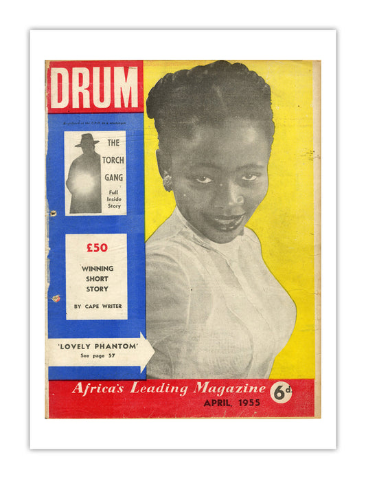 South Africa Drum Magazine cover, April 1955 – archival poster print