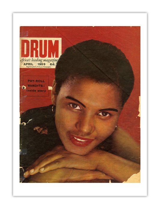 South Africa Drum Magazine cover, April 1959 – archival poster print