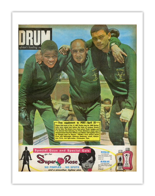 South Africa Drum Magazine cover, April 1967 – archival poster print
