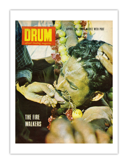 South Africa Drum Magazine cover, April 1966 – archival poster print