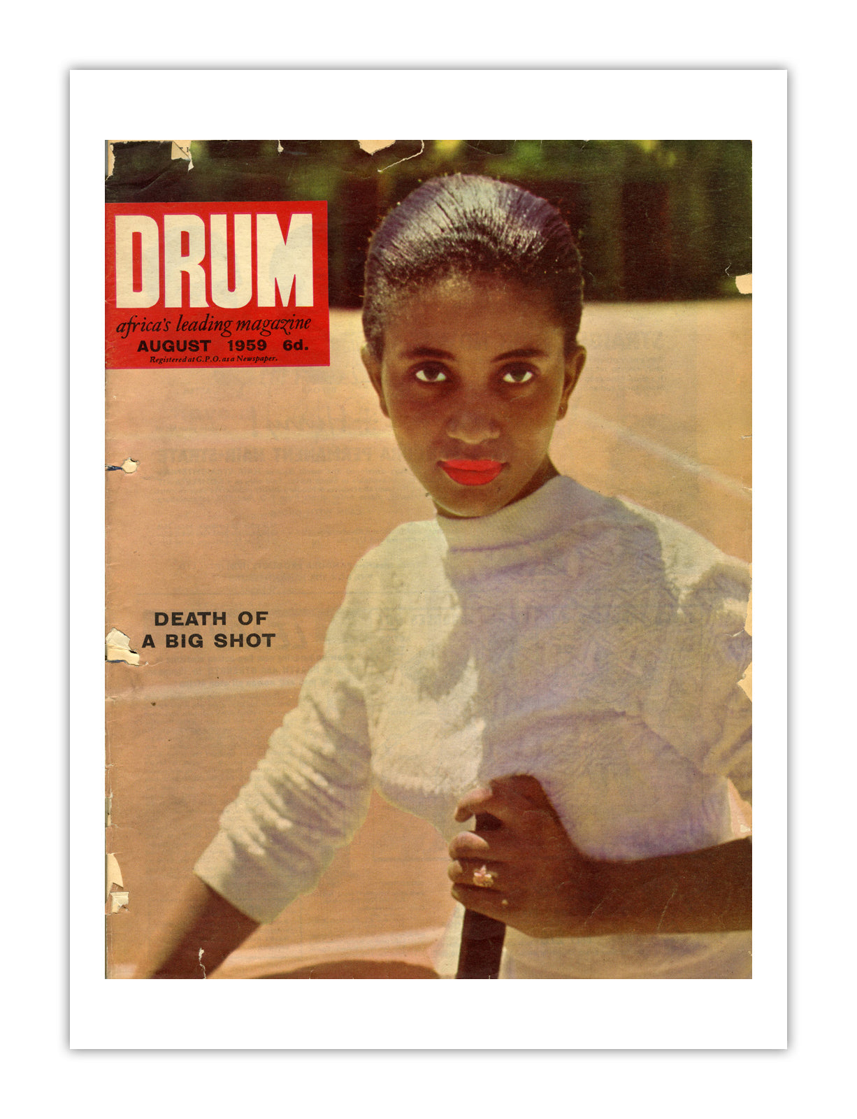 South Africa Drum Magazine cover, August 1959 – archival poster print