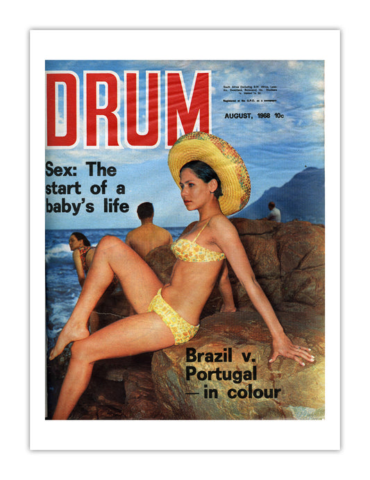 South Africa Drum Magazine cover, August 1968 – archival poster print