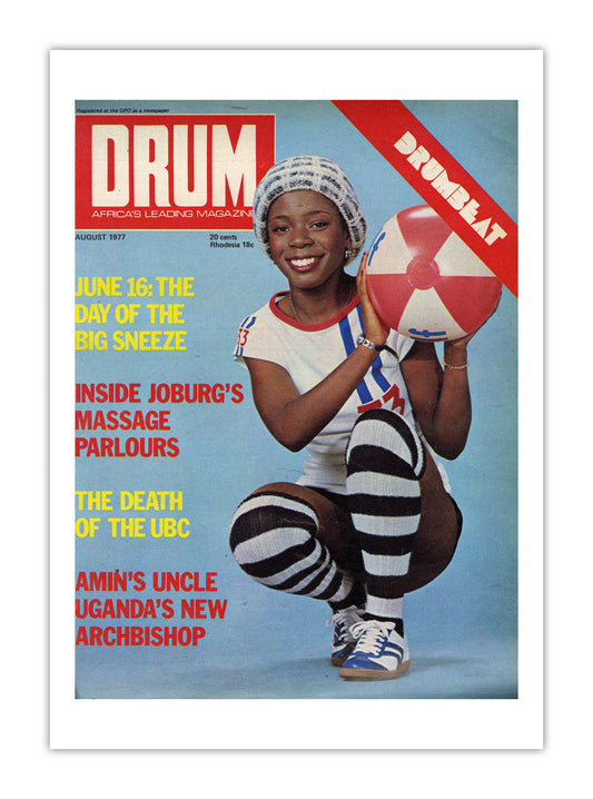 South Africa Drum Magazine cover, August 1977 – archival poster print