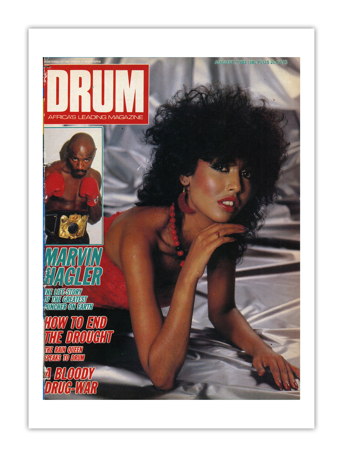 South Africa Drum Magazine cover, August 1983 – archival poster print