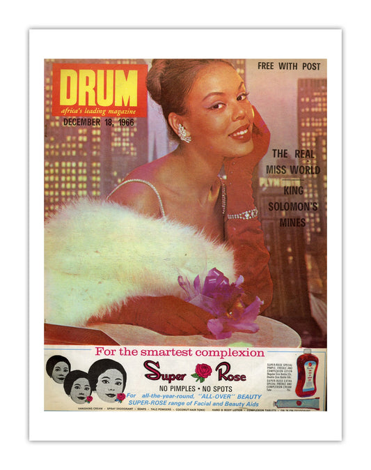 South Africa Drum Magazine cover, December 1966 – archival poster print