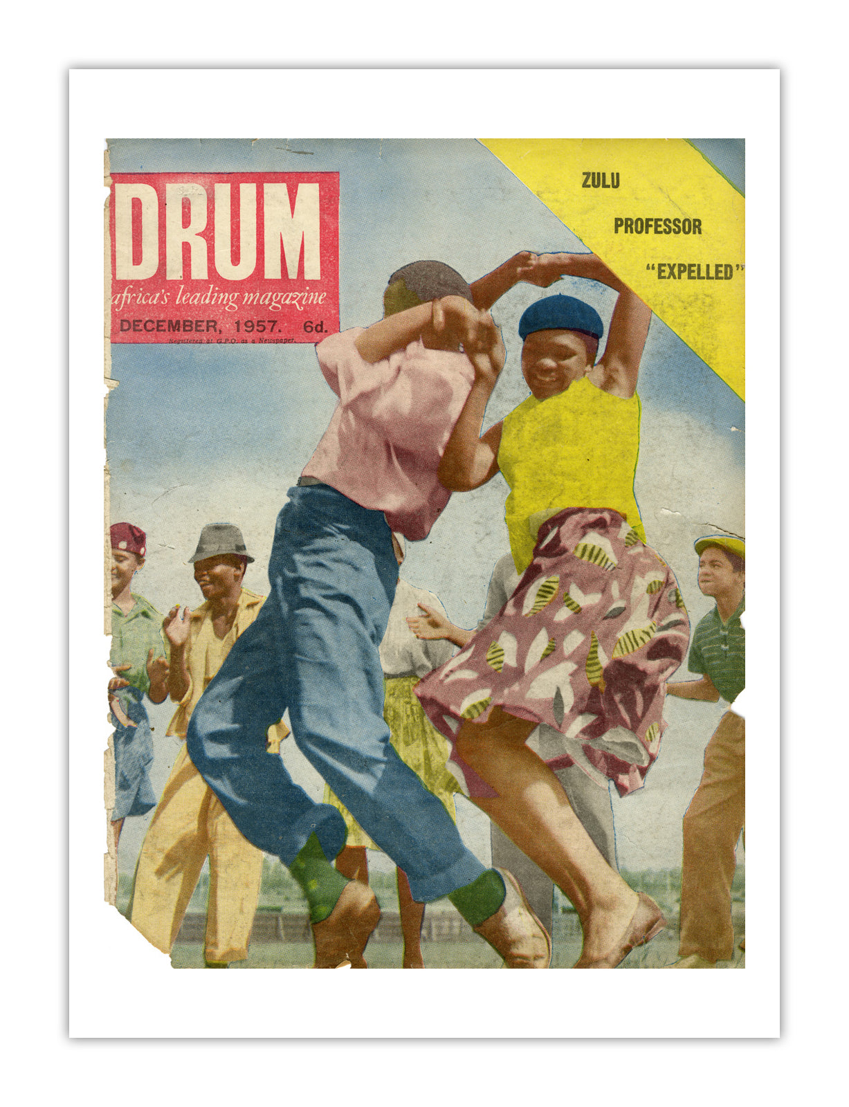 South Africa Drum Magazine cover, December 1957 – archival poster print