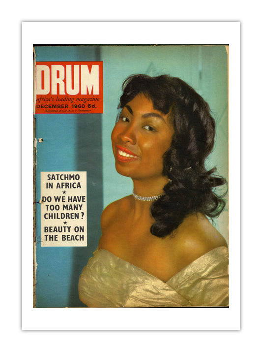 South Africa Drum Magazine cover, December 1960 – archival poster print