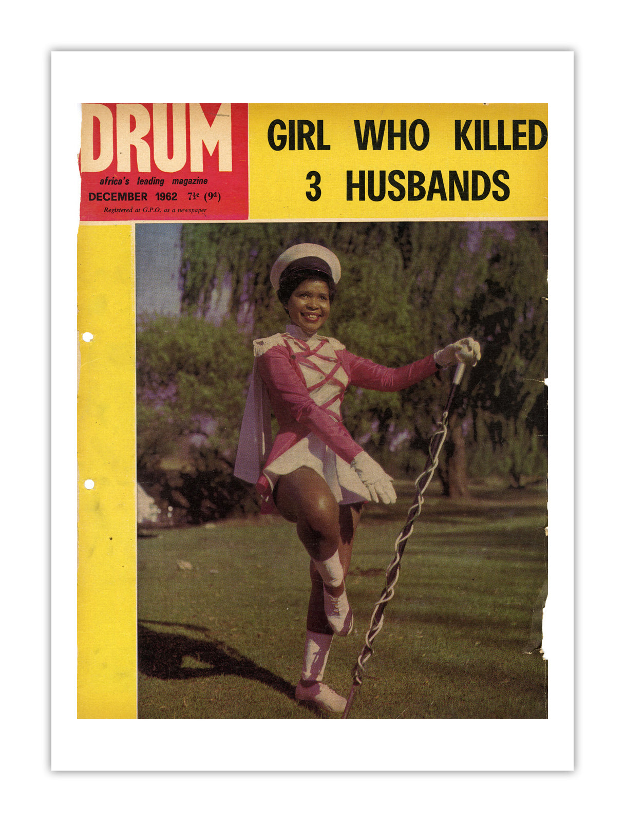 South Africa Drum Magazine cover, December 1962 – archival poster print