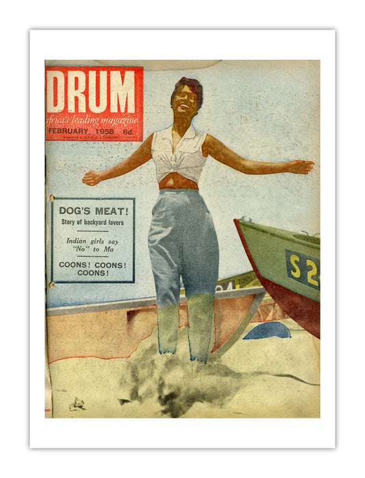 South Africa Drum Magazine cover, February 1958 – archival poster print