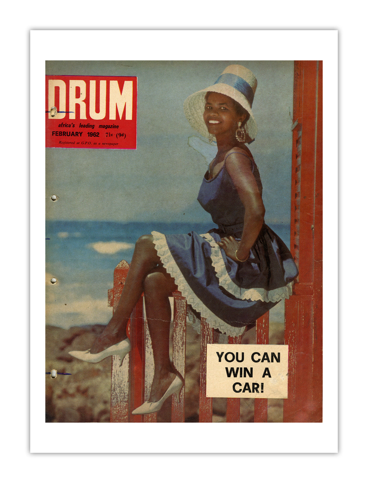 South Africa Drum Magazine cover, February 1962 – archival poster print