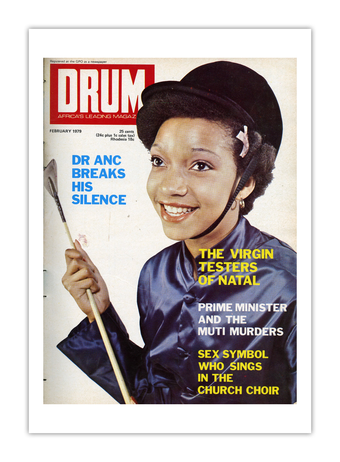 South Africa Drum Magazine cover, February 1979 – archival poster print