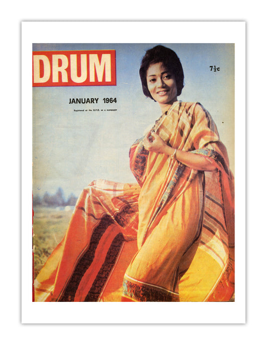South Africa Drum Magazine cover, January 1964 – archival poster print