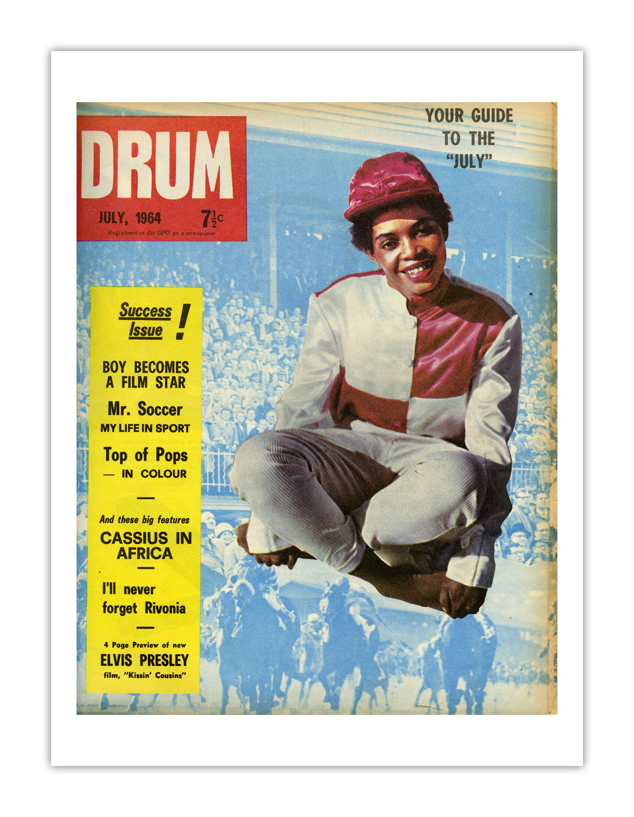 South Africa Drum Magazine cover, July 1964 – archival poster print