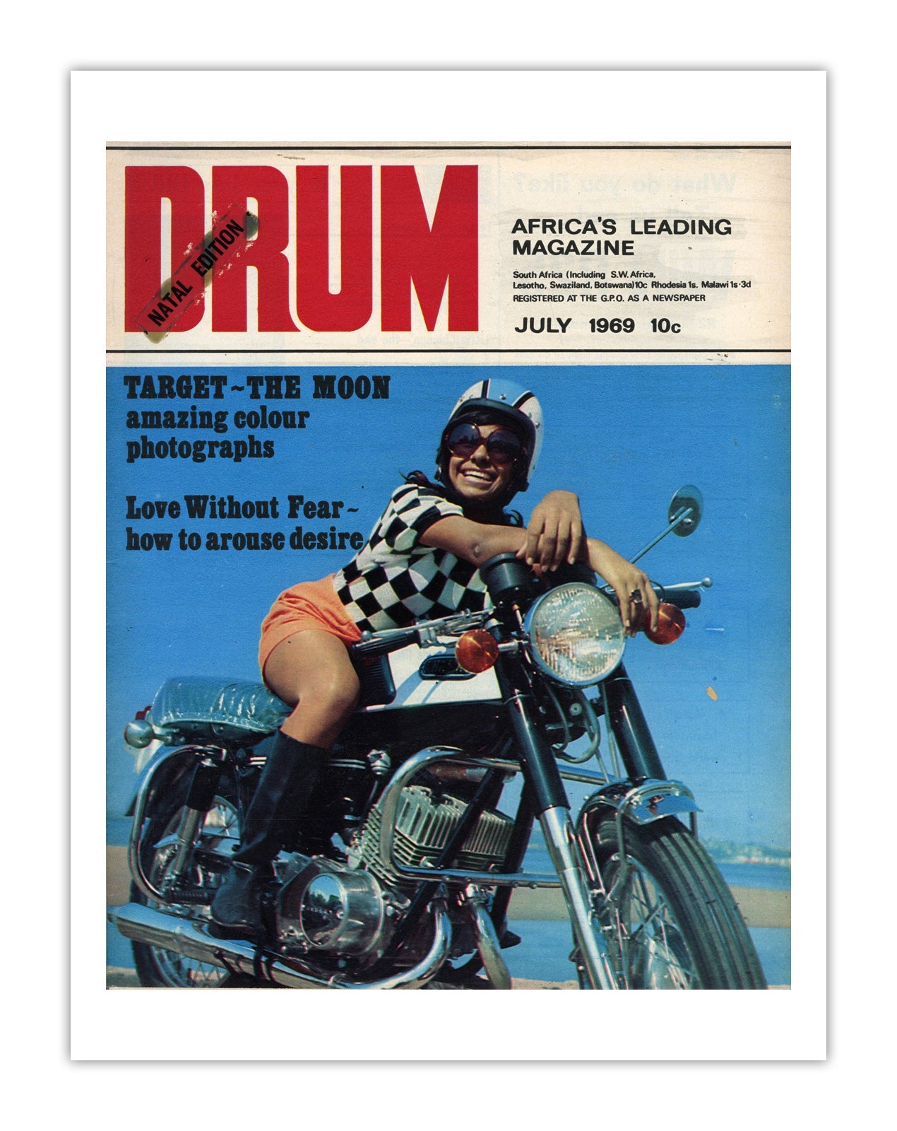 South Africa Drum Magazine cover, July 1969 – archival poster print