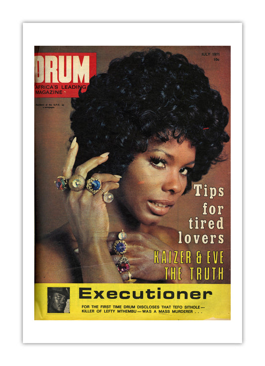 South Africa Drum Magazine cover, July 1971 – archival poster print