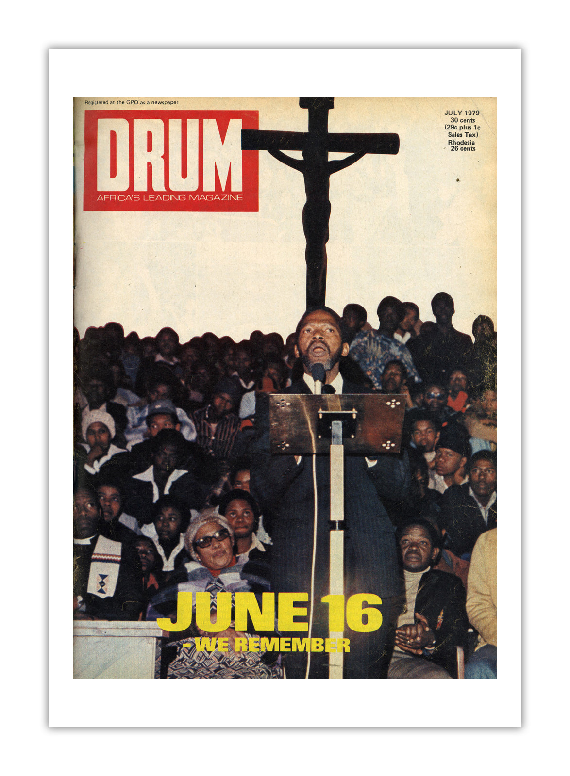 South Africa Drum Magazine cover, July 1979 – archival poster print