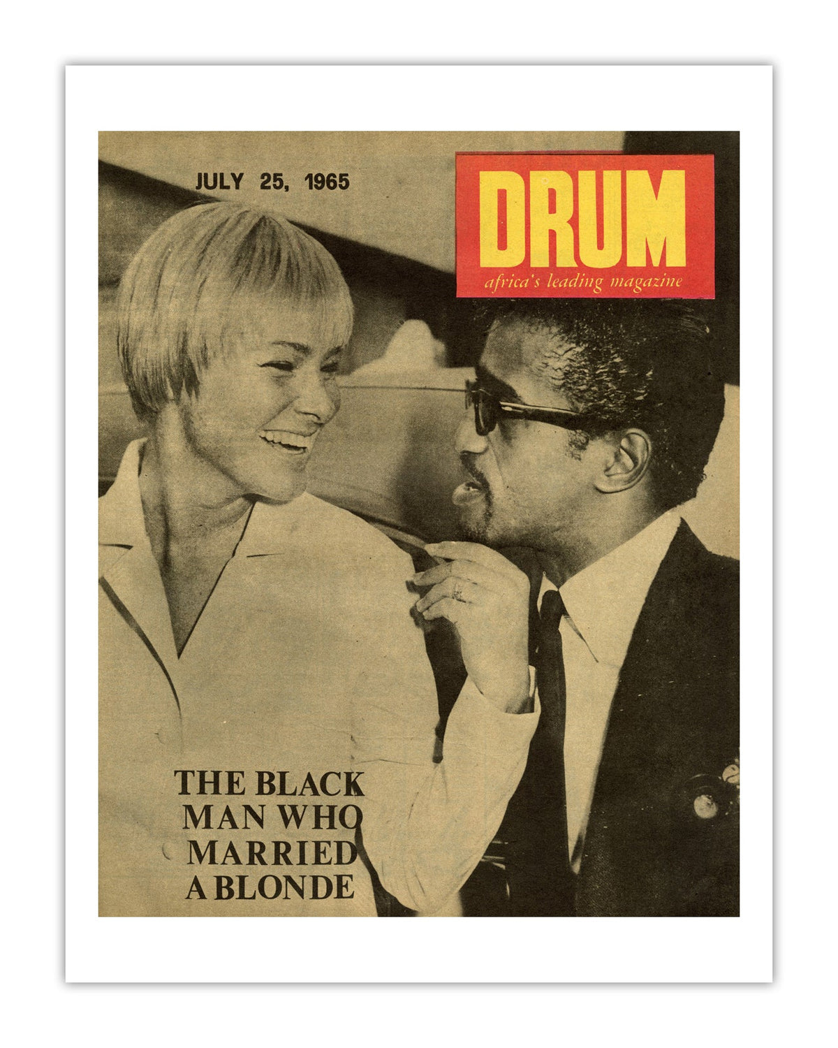 South Africa Drum Magazine cover, July 1965 – archival poster print