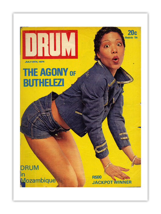 South Africa Drum Magazine cover, July 1974 – archival poster print