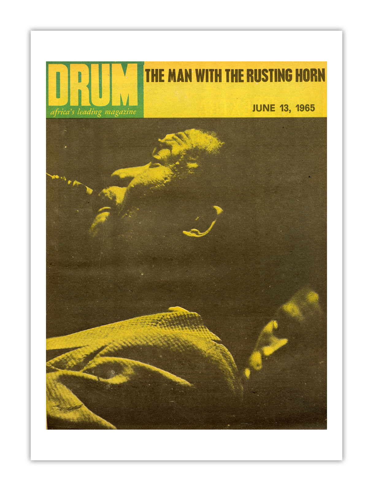 South Africa Drum Magazine cover, June 1965 – archival poster print