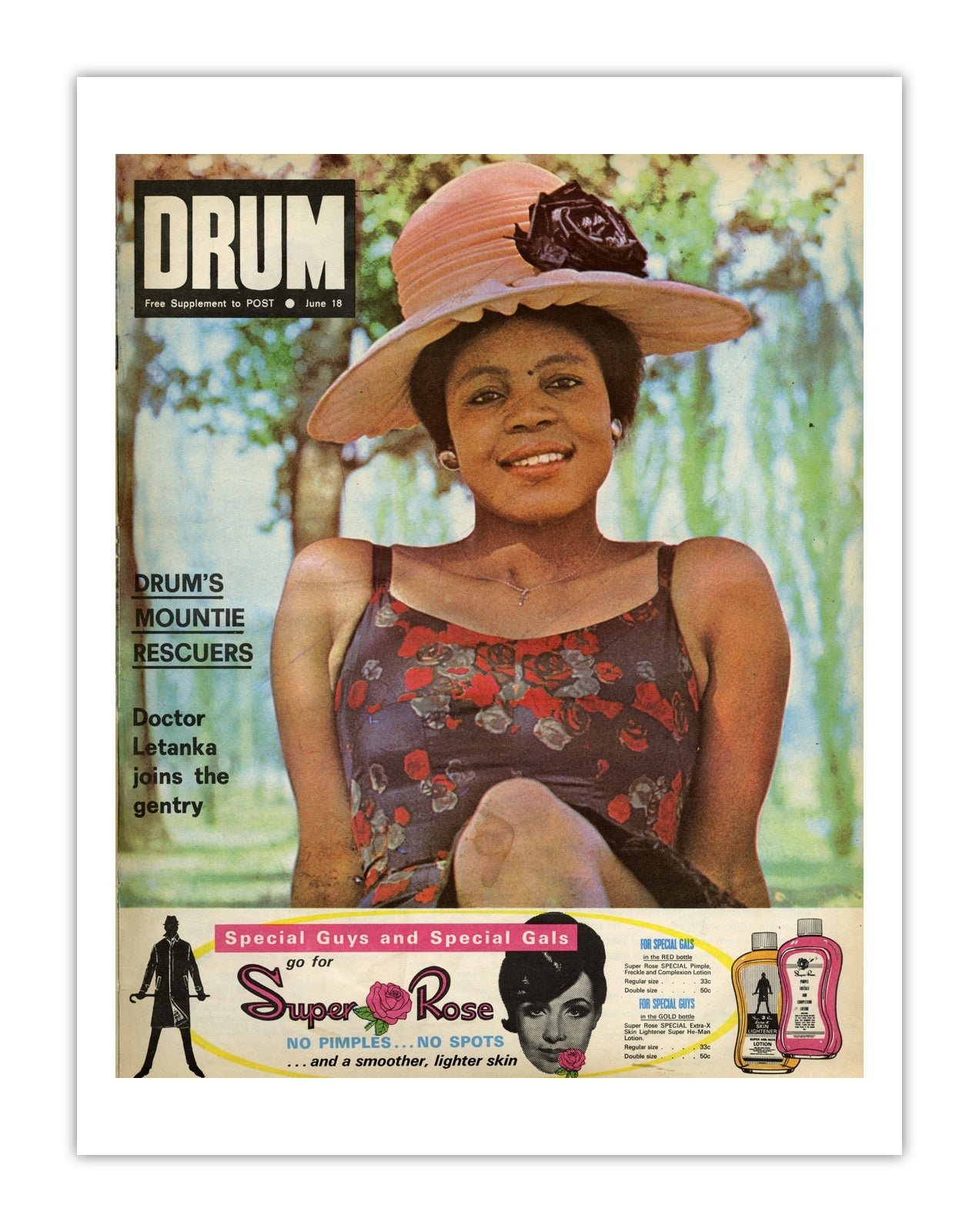 South Africa Drum Magazine cover, June 1967 – archival poster print