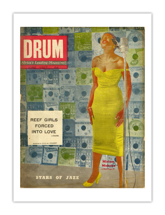 South Africa Drum Magazine cover, June 1957 – archival poster print