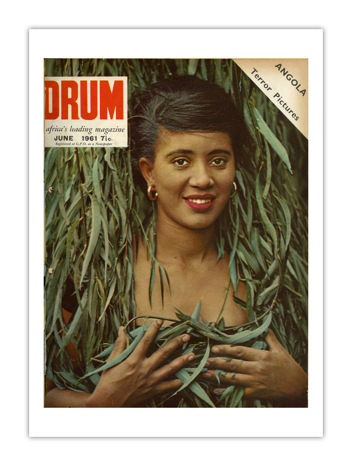 South Africa Drum Magazine cover, June 1961 – archival poster print