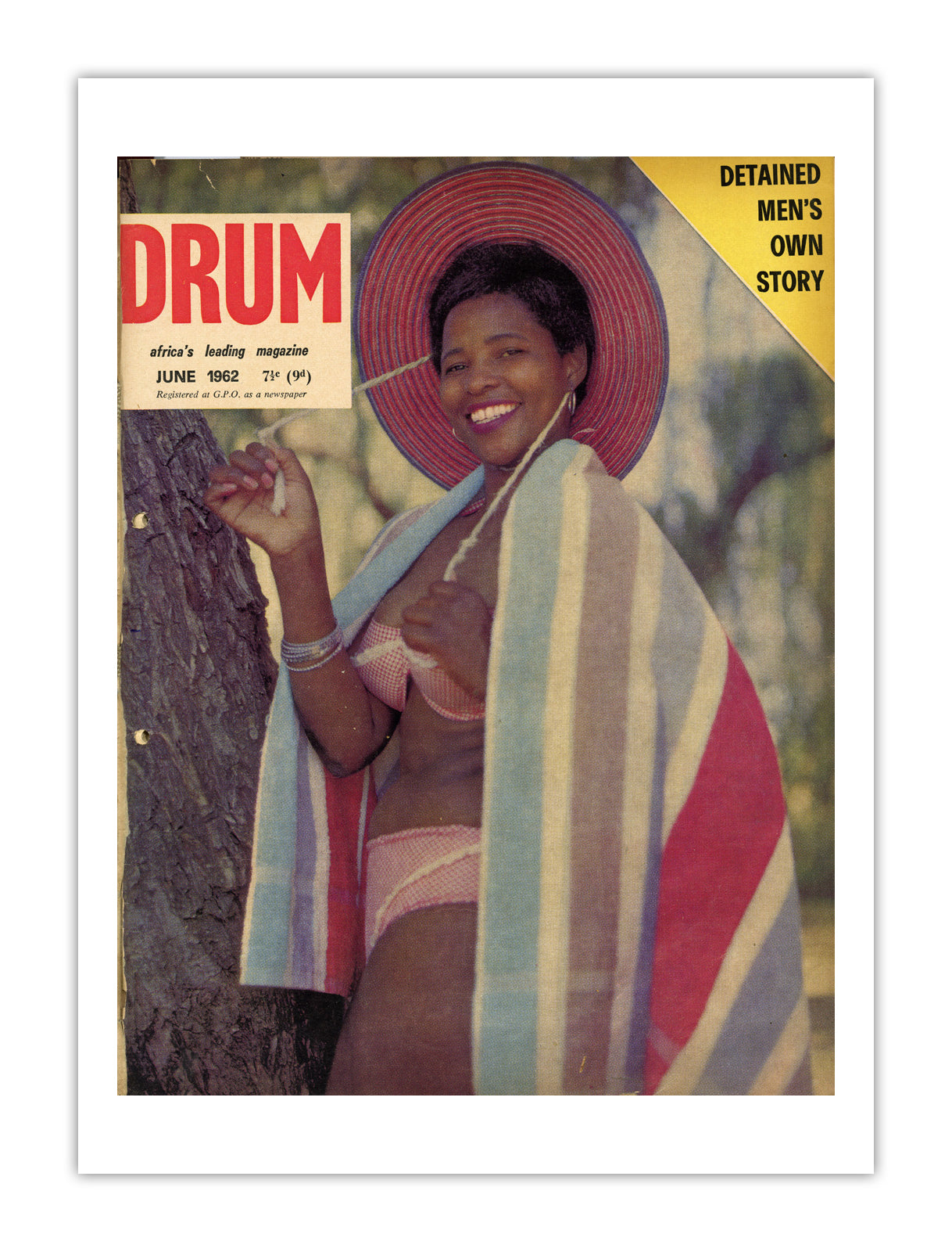 South Africa Drum Magazine cover, June 1962 – archival poster print