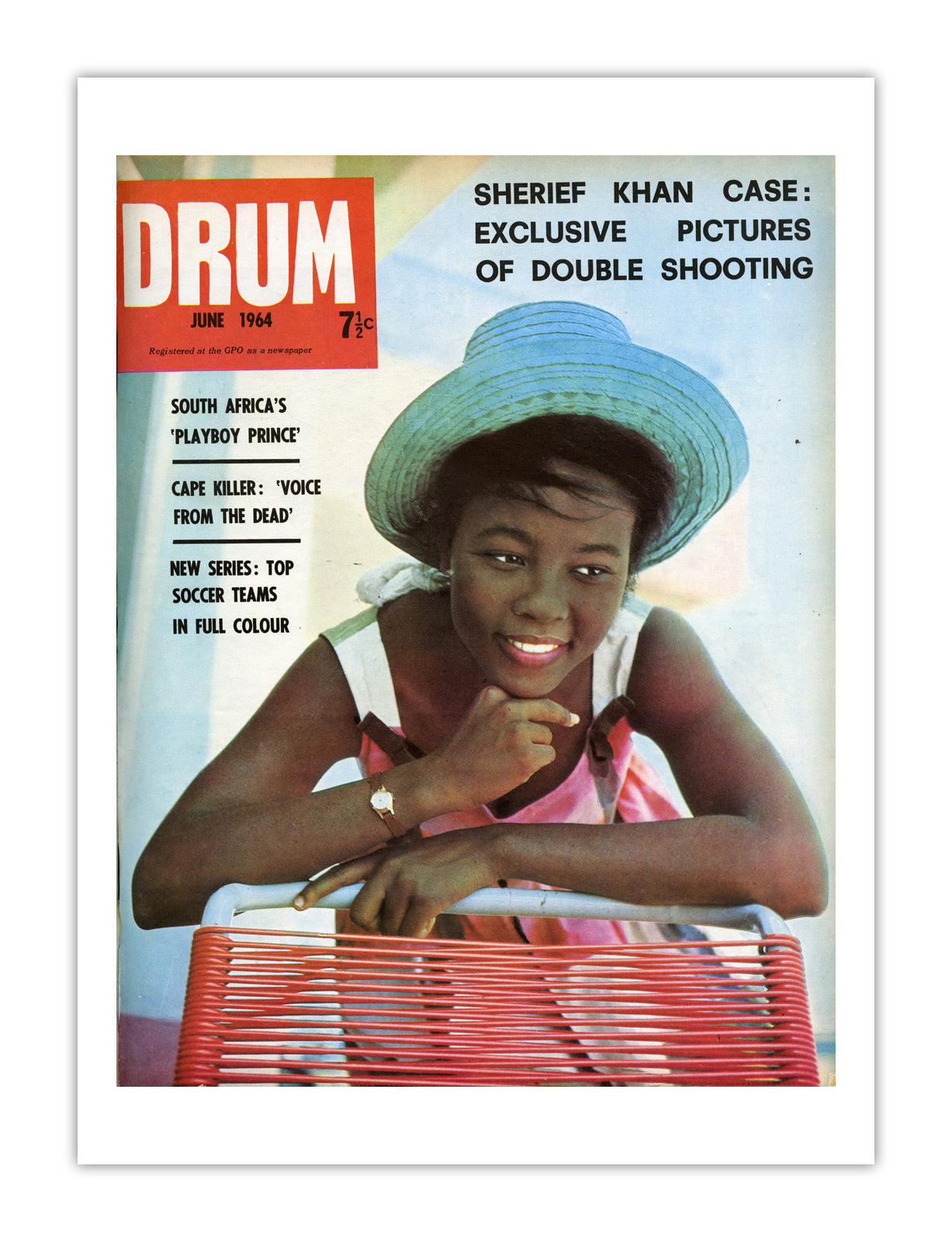 South Africa Drum Magazine cover, June 1964 – archival poster print