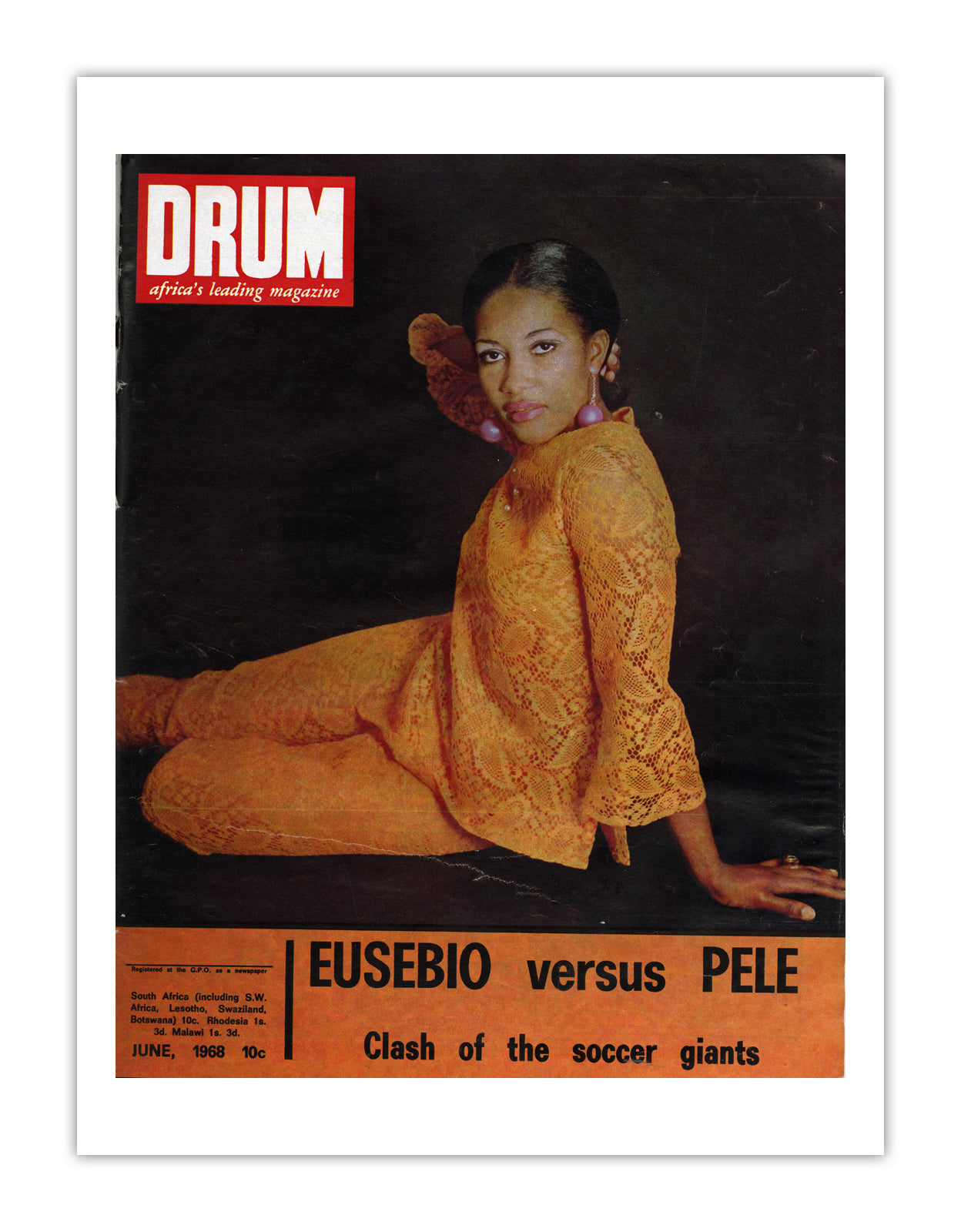 South Africa Drum Magazine cover, June 1968 – archival poster print