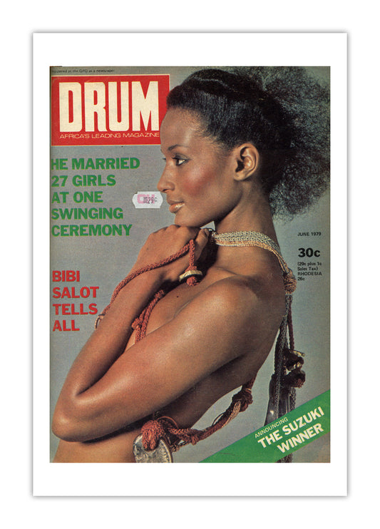 South Africa Drum Magazine cover, June 1979 – archival poster print