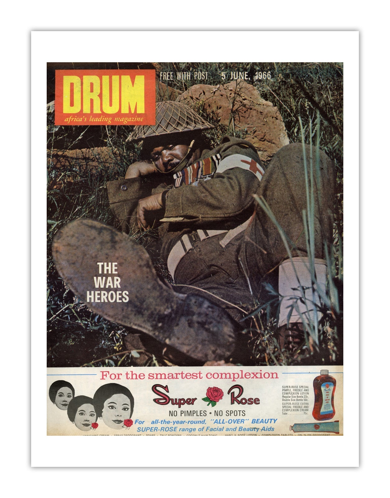 South Africa Drum Magazine cover, June 1966 – archival poster print