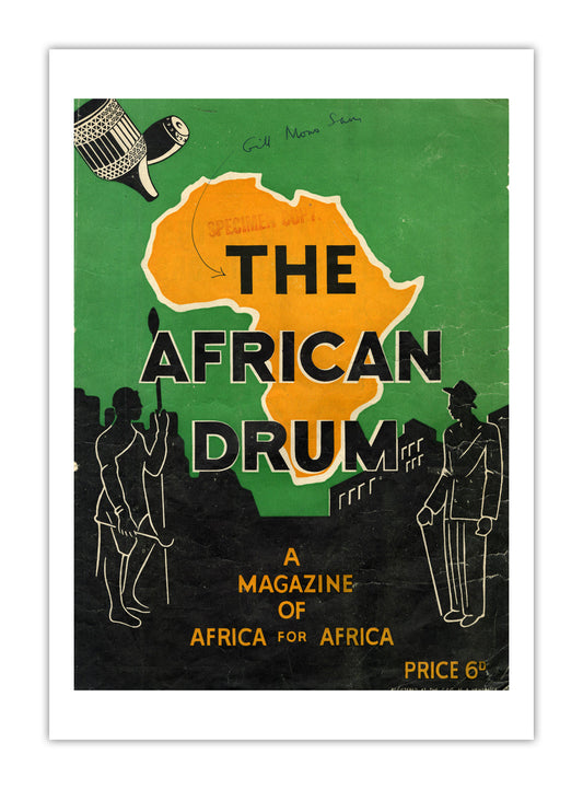 South Africa Drum Magazine cover, March 1951 – archival poster print