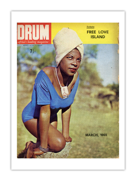 South Africa Drum Magazine cover, March 1965 – archival poster print
