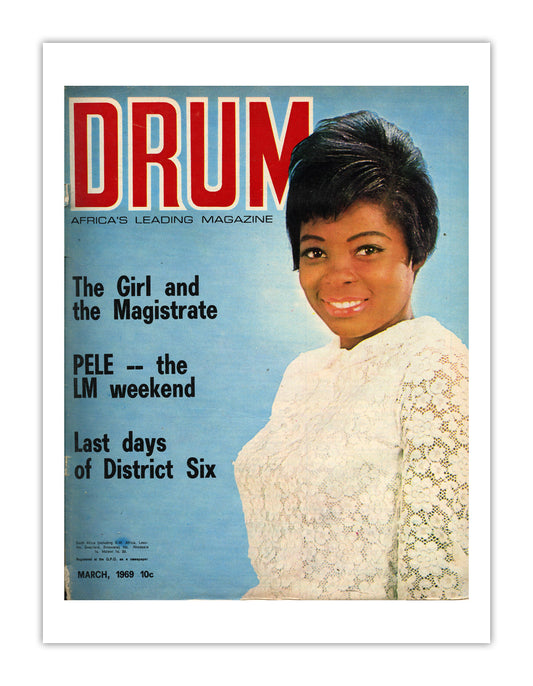 South Africa Drum Magazine cover, March 1969 – archival poster print
