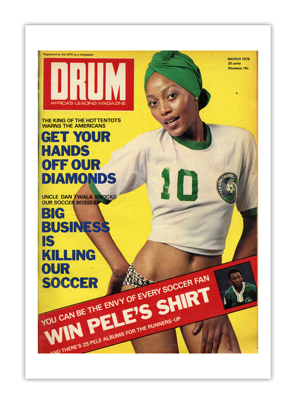 South Africa Drum Magazine cover, March 1978 – archival poster print