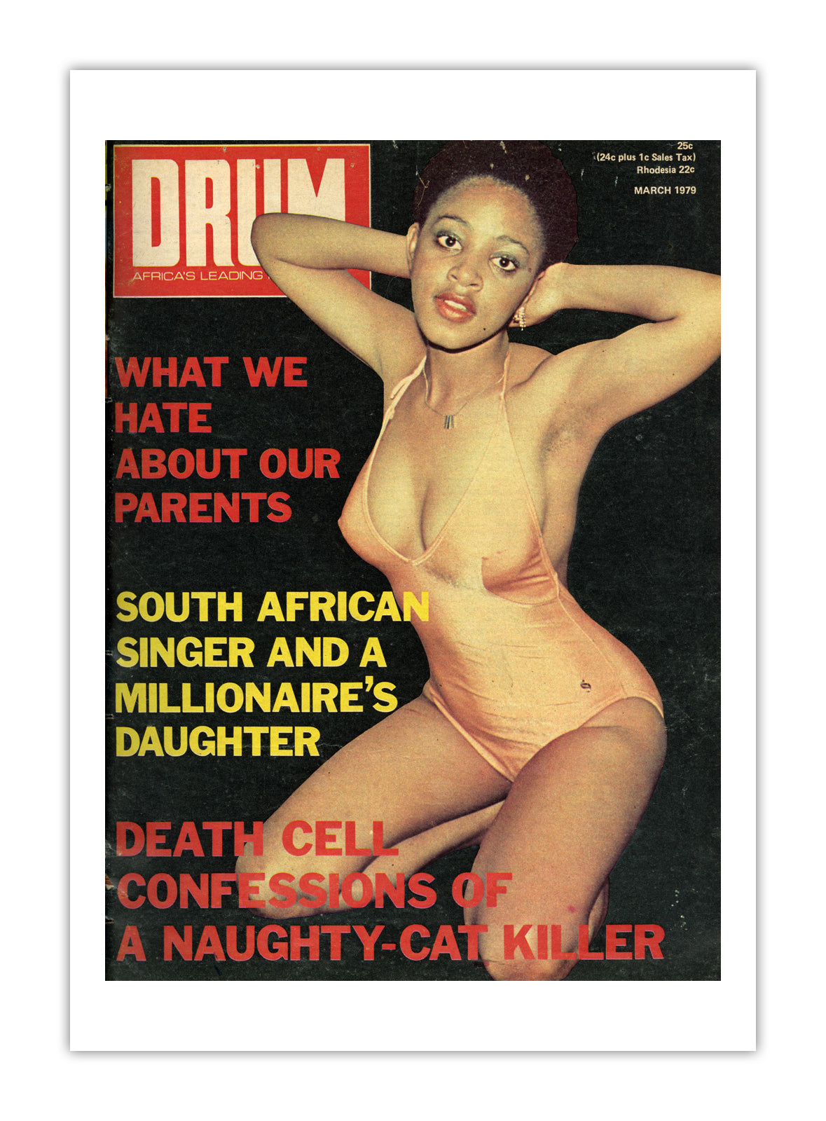 South Africa Drum Magazine cover, March 1979 – archival poster print