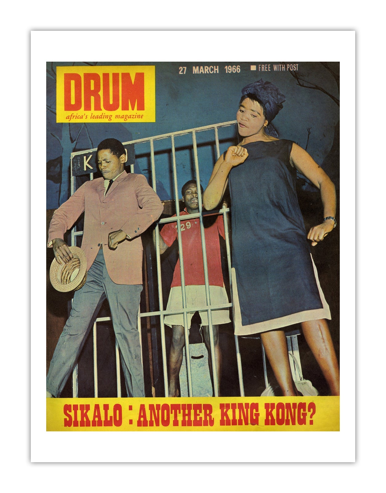 South Africa Drum Magazine cover, March 1966 – archival poster print