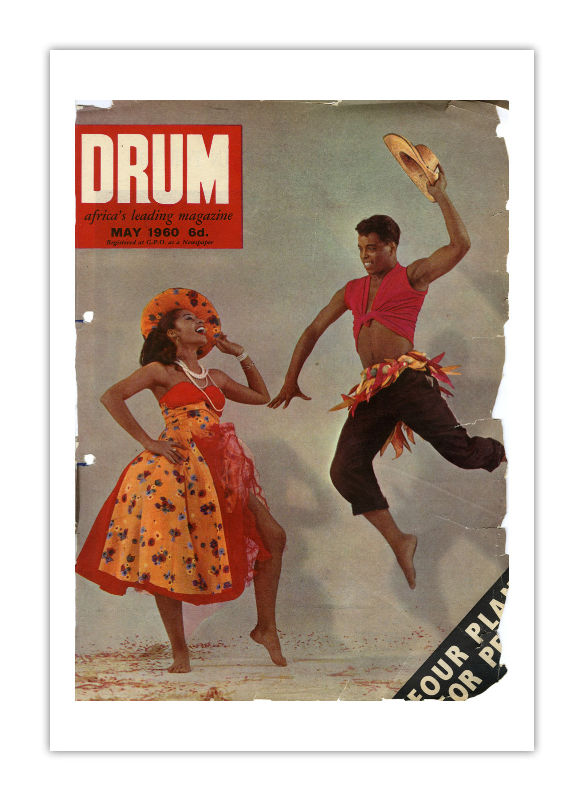 South Africa Drum Magazine cover, May 1960 – archival poster print