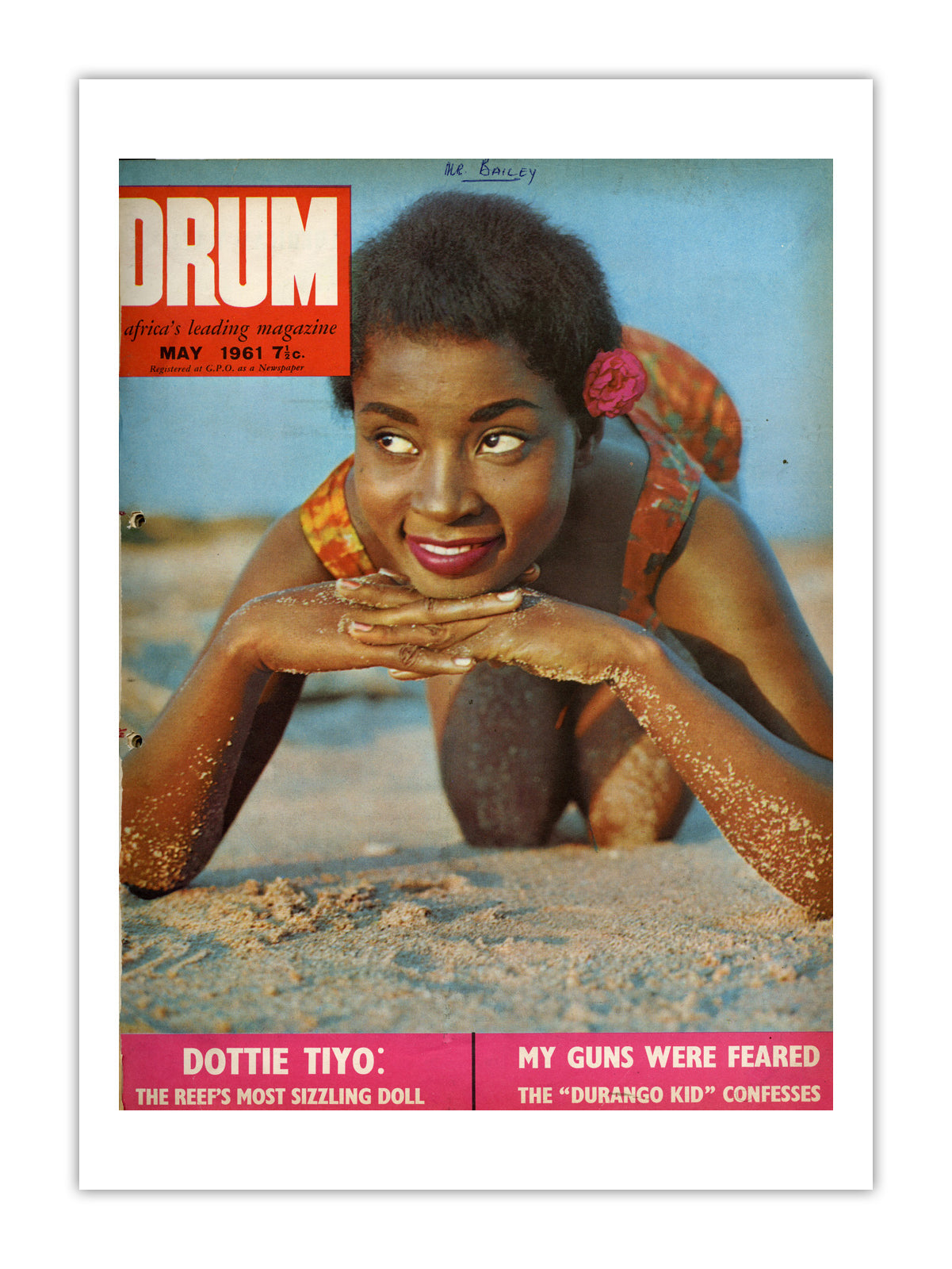 South Africa Drum Magazine cover, May 1961 – archival poster print