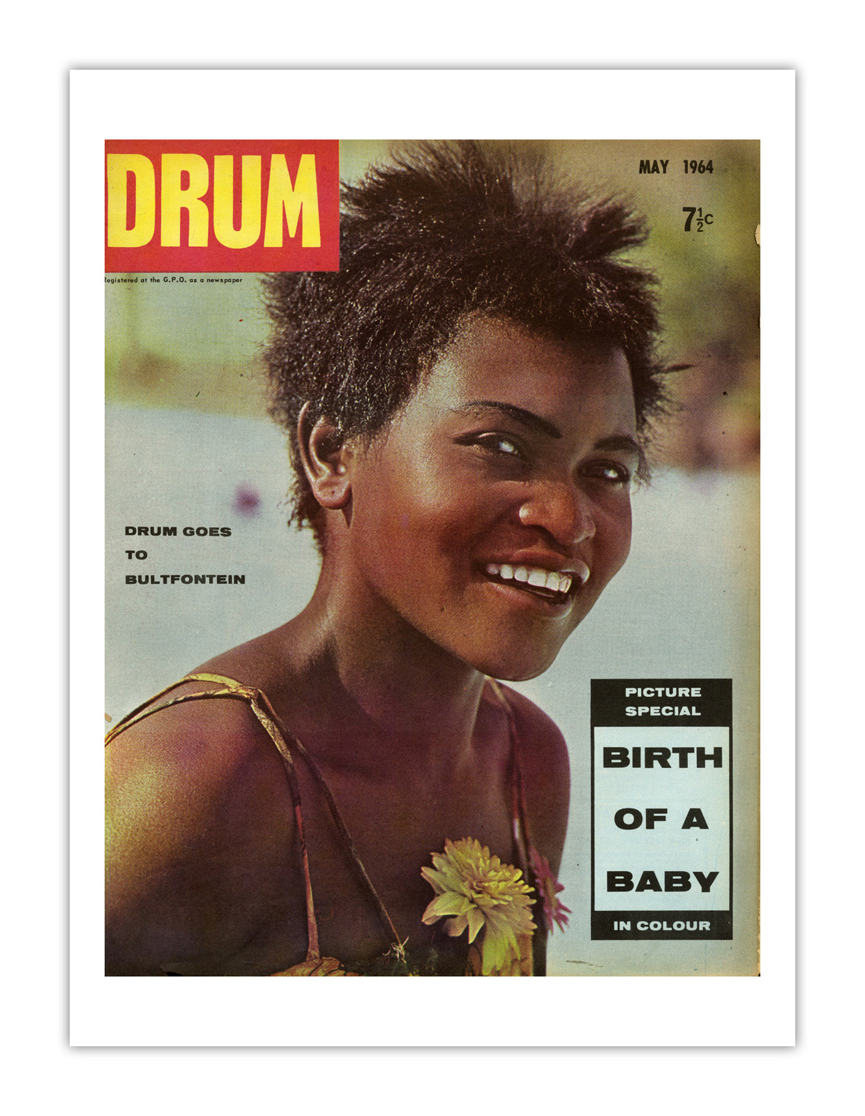 South Africa Drum Magazine cover, May 1964 – archival poster print