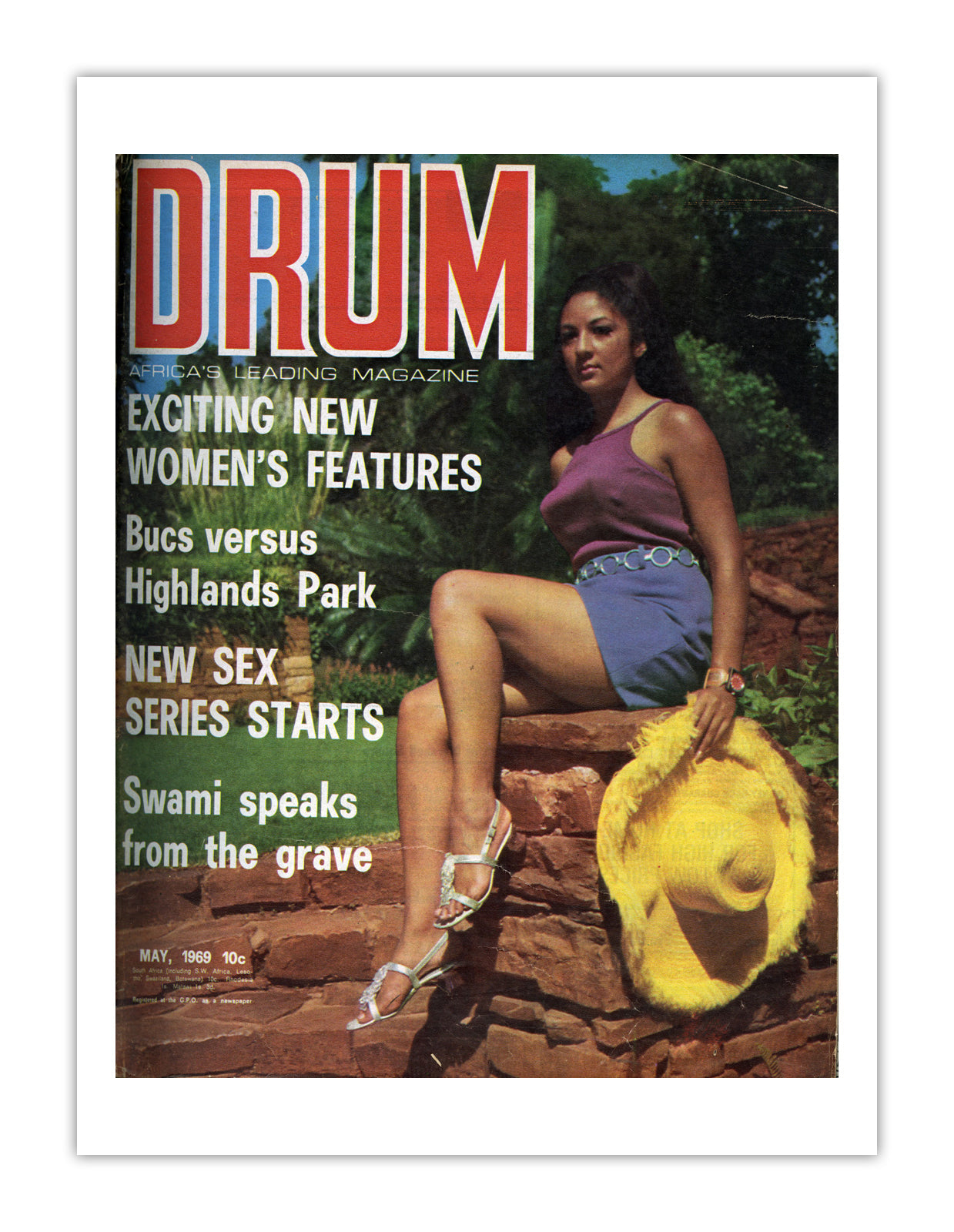South Africa Drum Magazine cover, May 1969 – archival poster print