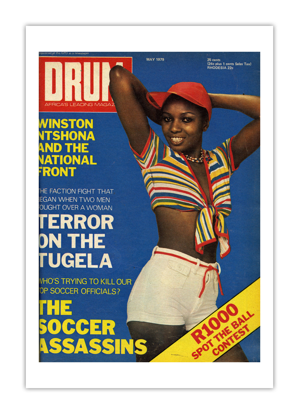South Africa Drum Magazine cover, May 1979 – archival poster print