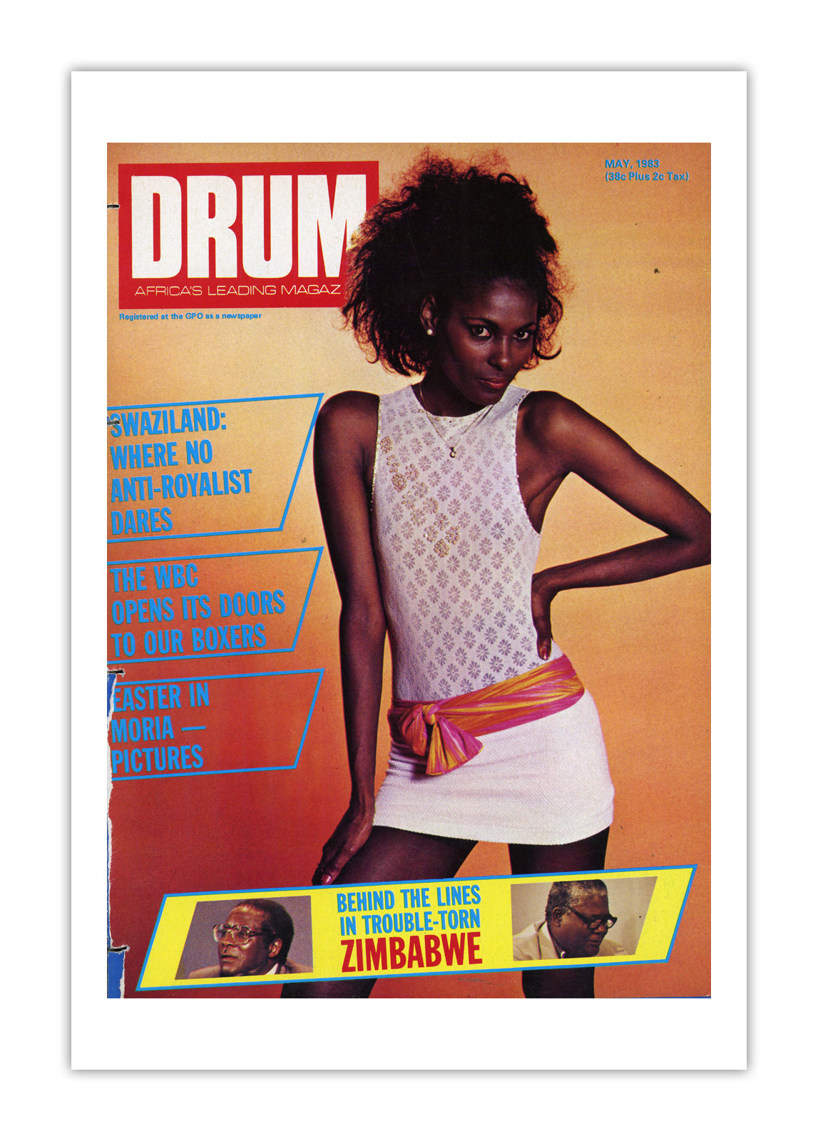 South Africa Drum Magazine cover, May 1983 – archival poster print